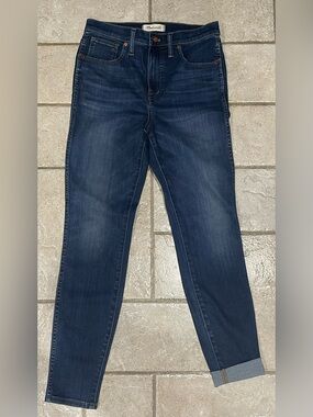 Madewell Women's Dark Blue Skinny Jeans size 28 skinny hi-Rise G7391 Stretch